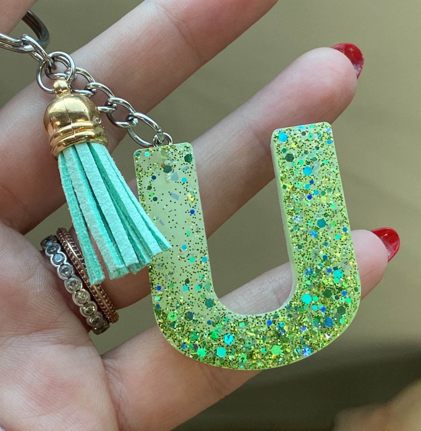 Porte-clés lettres de Q à Z