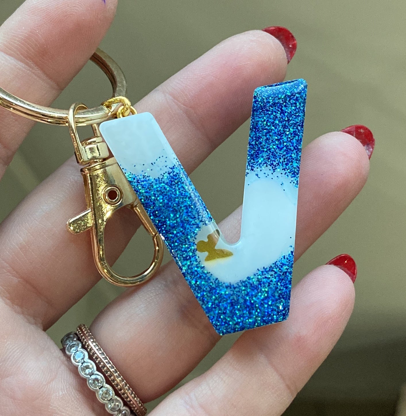 Porte-clés lettres de Q à Z